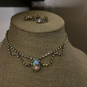 Aurora Borealis original necklace earrings MCM
